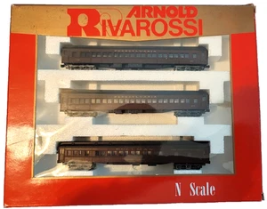 N Arnold Rivarossi 0525 Pennsylvania Passenger 3-Car Set NIB #1 - Picture 1 of 3