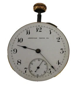 American Watch Company Taschenuhr 17j Uhrwerk Zifferblatt und Zeiger - Bild 1 von 8