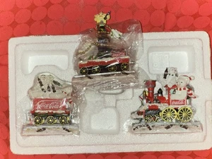 "NEU" Coca-Cola Christmas Polar Bear Express Train - 2003 Bradford Editions - Set 1 - Bild 1 von 6