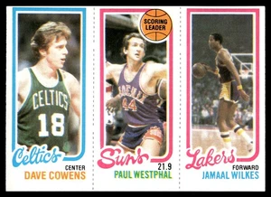 Cowens / Westphal / Wilkes | 1980-81 Topps #36 / 142 / 186 | EX-NM - Picture 1 of 2