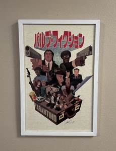 Quentin Tarantino Pulp Fiction Art Print Justin Orr Jusscope 11x17 Signed 2016 - Picture 1 of 14