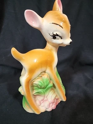 Винтажный Walt Disney Bambi монета банк керамическая фигурка 1950-х Piggy фигурка статуэтка - Изображение 1 из 4