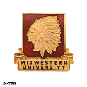 Midwestern University ~ US Army ROTC DUI Crest Pin ~ NEW ~ NS Meyer ~ USA - Picture 1 of 2