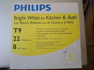 Philips 22W 8 In. Bright White T9 4-Pin Circline Fluorescent Tube Bulb 3 Pack!! - Image 1 of 2