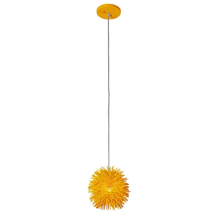 Varaluz Urchin 1 Light Uber Mini Pendant, Un-Mellow Yellow - 169M01SYE - Image 1 of 1