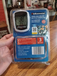 Bikemate Computer Solar Energy Wireless Bicycle Speedometer Odometer - Picture 1 of 8