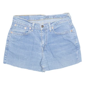 LEVI'S 584 Cut Off Womens Denim Shorts Blue M W30 - Picture 1 of 6