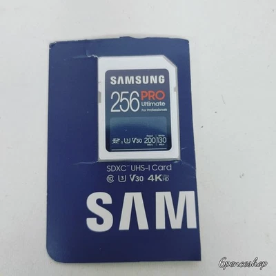 *Original Package Broken* Samsung - Pro Ultimate 256GB SDXC Memory Card - Image 1 of 3