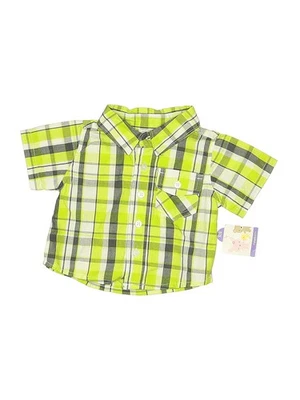 NWT Small Wonders Boys Green Short Sleeve Button-Down Shirt Newborn - Image 1 of 2