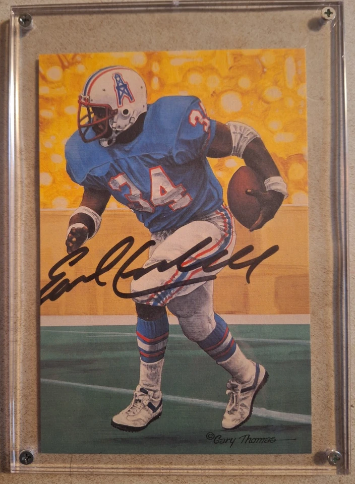 🏈NFL HOF GAMEDAY Program🏈 FIRST DAY Cover 🏈EARL CAMPBELL ART SERIES Autograph - Image 1 of 4