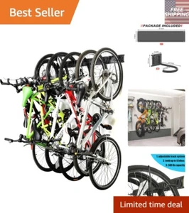 Heavy-Duty 6-Bike Storage Rack – Adjustable Wall Mount for Garage - Picture 1 of 9