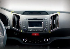 ZUBEHÖR FÜR KIA SPORTAGE 2009-2015 INNENRAUM CARBON RAHMEN ABDECKUNGEN - Bild 1 von 7