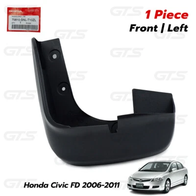 Left Front Mud Splash Guard Fits Honda Civic FD Sedan 1.8 2.0 2006 2011 Foto 1 de 4