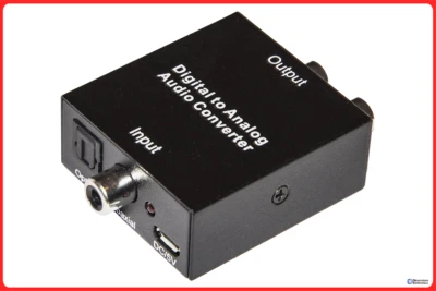 Convertitore Audio Digitale Analogico da Coax Toslink Ottico a Rca L/R Jack usb - Immagine 1 di 3