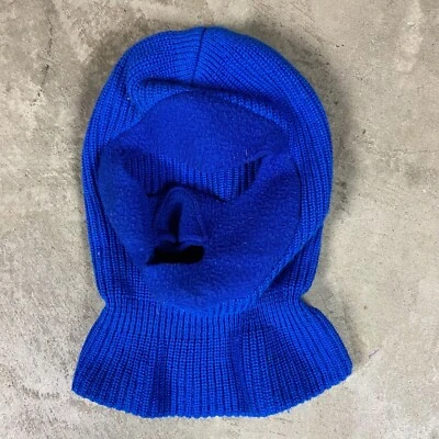 Máscara facial de pasamontañas años 80 de colección 3 agujeros MOTO DE NIEVE ladrón de esquí hecho en EE. UU. años 70 gruesa Foto 1 de 4