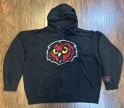 Sudadera con Capucha Pullover Vintage Años 90 Temple University Owls Para Hombre Talla XL Foto 1 de 4