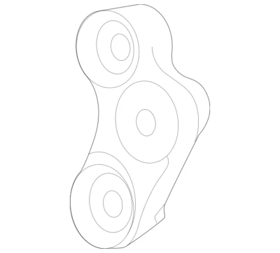 Mercedes Benz C63 AMG S C63 AMG 2017-2023 Adapter Drive Support 222351030064 - Image 1 of 3