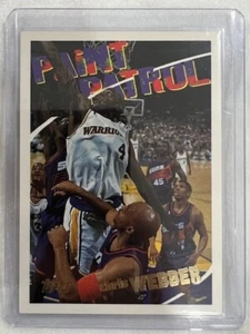 Tarjeta de baloncesto Chris Webber 1994-95 Topps Paint Patrol #106 Warriors - Imagen 1 de 2