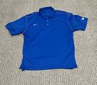 New Mens Nike Golf Dri-Fit Polo Golf Shirt Size Xl Blue