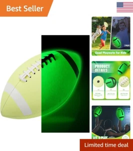 Glow in the Dark Youth Size Football - Light Up Sports Ball for Kids & Adults - Picture 1 of 9