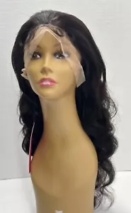 100% HUMAN HAIR 13"X4" HD LACE FRONT GLUELESS WIG "BODYWAVE 26 INCH" - Picture 1 of 15
