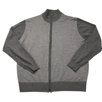Toscano Firenze Merino Wool Acrylic Blend  Sweater Mens 2XL Full Zip Cardigan - Image 1 of 4