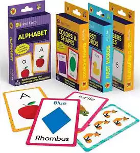 Carson Dellosa Toddler Flash Cards 4 Pack, Alphabet Flash Cards, Sight Word F... - Picture 1 of 2