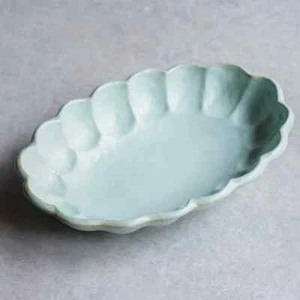 KANEKO KOHYO Rinka Oval Bowl 28cm Blue - Picture 1 of 5