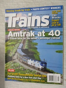 TRAINS MAGAZINE JULY 2011 AMTRAK AT 40 NORTHERN PACIFIC VIEW OF WASHINGTON STATE - Bild 1 von 2