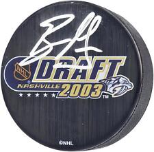 Ryan Getzlaf Anaheim Ducks Signed 2003 NHL Draft Logo Hockey Puck