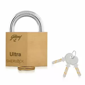 Godrej Locking Solutions and Systems Locks Ultra Sherlock - 3 Keys (Blister)'":/ - Picture 1 of 6