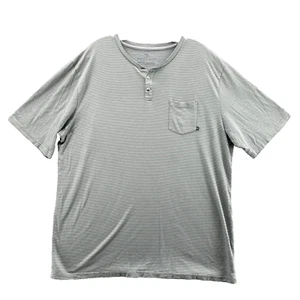 Free Fly Henley Hemd Herren 3XL blau gestreift Bambus Performance Preppy Outdoor - Bild 1 von 10