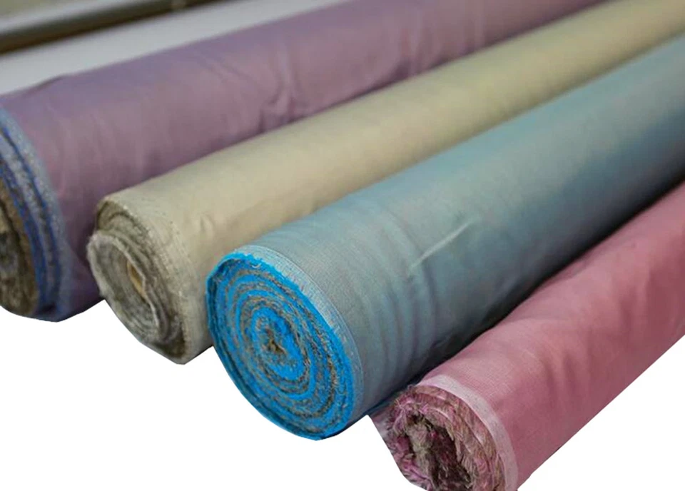 Silver/RPET Fabric Anti radiation EMI RFID Shielding Woven Blended Cloth 39"x59" - Image 1 of 4