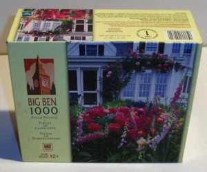 New Sealed MB BIG BEN Hasbro FRONT DOOR FLORAL 1000 Pc Jigsaw Puzzle 4962-G60 - Picture 1 of 2