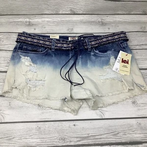 LEI Ashley Lowrise Denim Shorts  Junior Size 9 Regular  - Picture 1 of 5