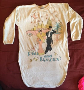 Vintage Schlafshirt The Breakfast Club Damen Medium Rich And Famous Grafik 80er - Bild 1 von 9