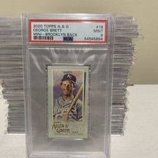 George Brett 2020 A&G Mini BROOKLYN Back #18 *01/25* 🔥 PSA 9
