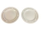 FISHS EDDY Original Intervention Ware If Meals Could Talk Dinner Plates Set of 2