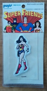 WONDER WOMAN vintage 1973 autocollant sticker DC COMICS INC Made in USA - Imagen 1 de 5