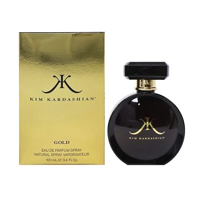 Kim Kardashian Gold Eau De Parfum Spray 3.4 OZ para Mujer (Raspado) Foto 1 de 4