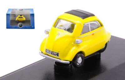 MODELLINO AUTO STATICO DIECAST BMW ISETTA GIALLO MODELLISMO SCALA 1:76 - Immagine 1 di 2
