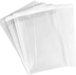 150 Pezzi Sacchetti Violoncello Cellophane Trasparente Spessi Biglietti Auguri Manicotti Plastica Nuovi - Foto 1 di 12