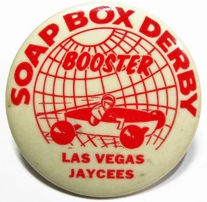 Vintage Soap Box Derby Pinback Button (49) Las Vegas Nevada Jaycees - Picture 1 of 1