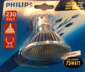 Philips Halogen Brilliant 75 Watt Gu10 230V 25° Twist 63Mm 2000H Dimmable !!! - Picture 1 of 1