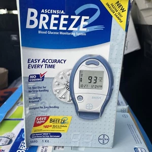 2- Bayer Ascensia Breeze 2 Blutzuckermesssystem 1440B 1 Kit/Exp 2009 - Bild 1 von 6
