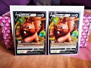 Pokémon Card Greedent V (SHF 53) 053/072 - ENGLISH - Near Mint - Foto 1 di 3