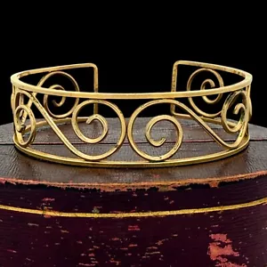 Antik Vintage Art Deco 14k Gelbgold Filled GF Krementz Armreif Armband 11,1g - Bild 1 von 6