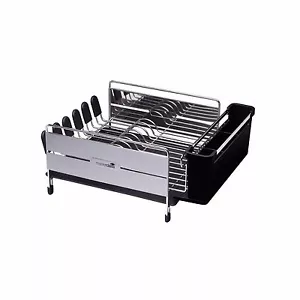 MasterClass Deluxe kitchenCraft Stainless Steel Dish Drainer - Picture 1 of 4