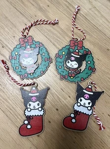 Sanrio Kuromi Holz Weihnachten Geschenkanhänger/Ornamente Schmuck - Bild 1 von 7