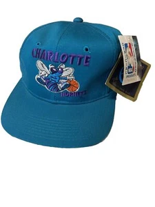 VTG NBA Charlotte Hornets LOGO Snapback Hat 90s G Cap Company NEW NWT - Picture 1 of 6